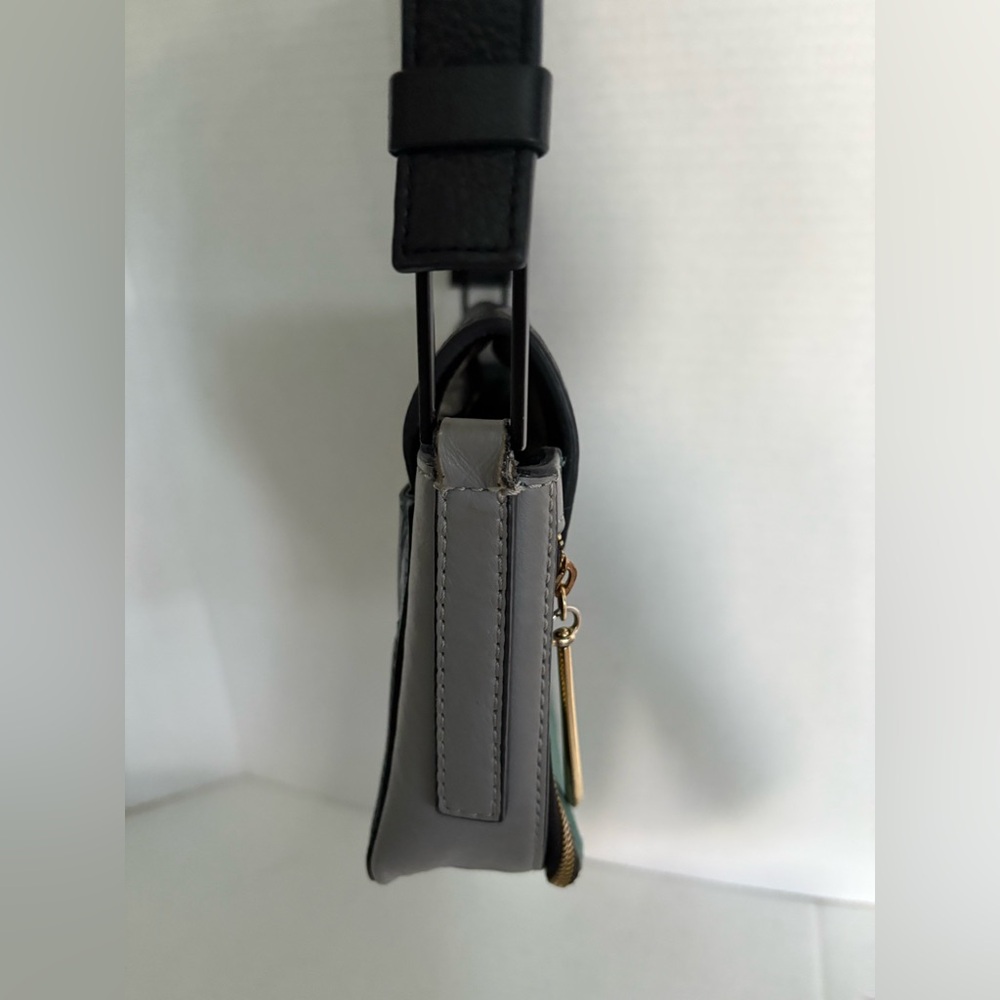 Pour La Victoire Noemi crossbody teal and black leather - Picture 4 of 15